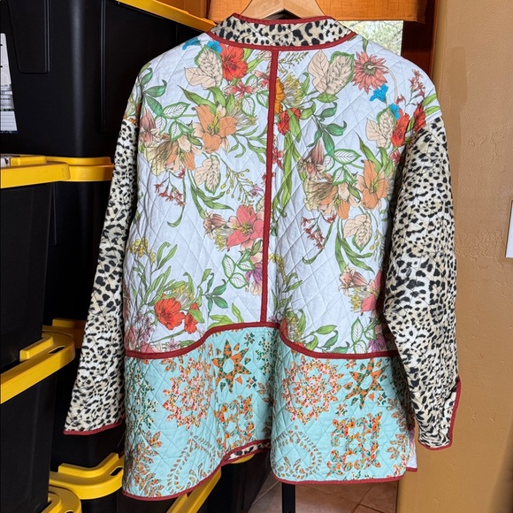 Johnny Was LILIANA QUILTED PATCH POCKET JACKET Size 3X - Picture 14 of 14